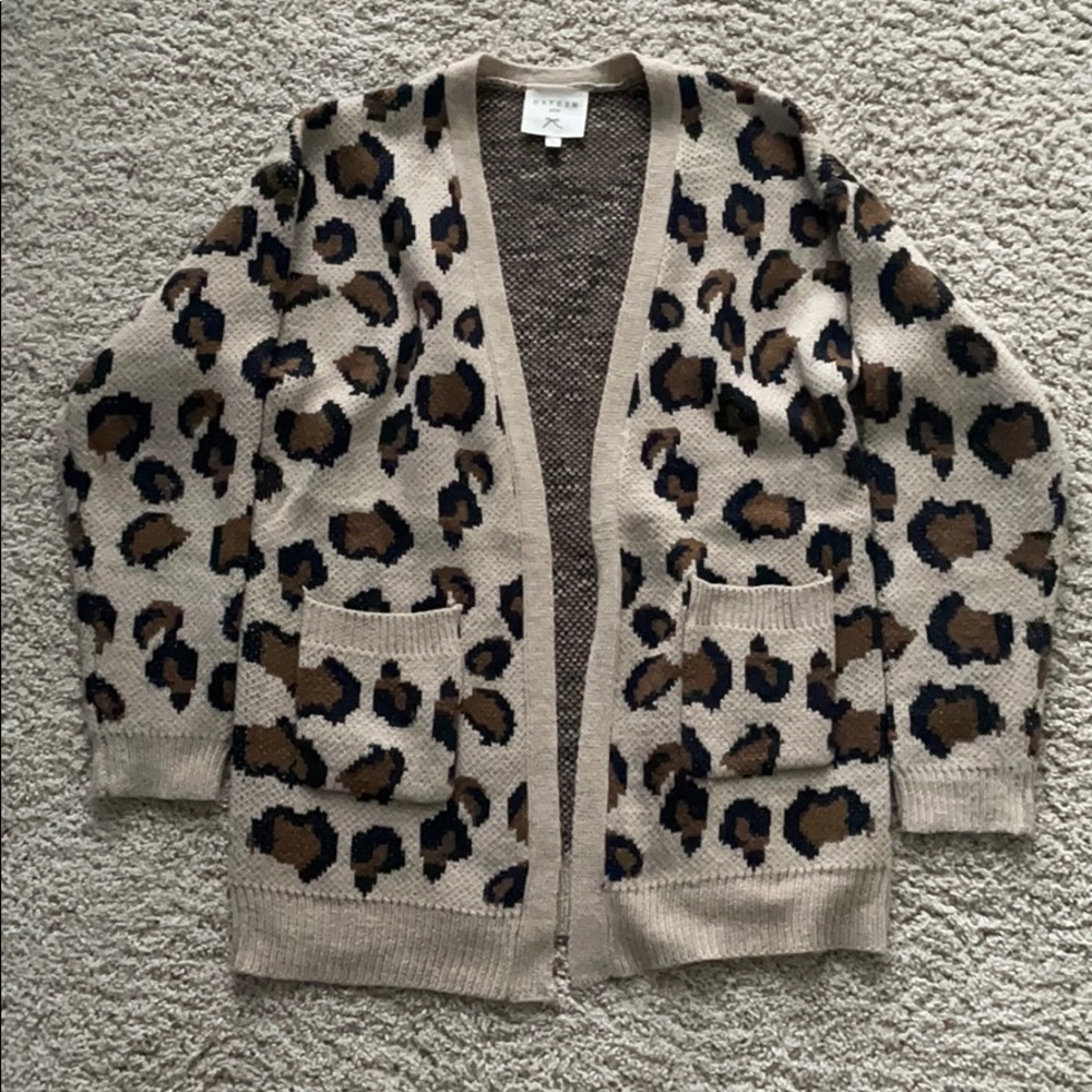 Girls Cheetah Cardigan